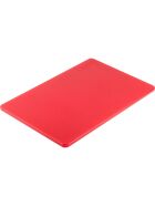 Cutting board, HACCP, color red, 450 x 300 x 13 mm (WxDxH)