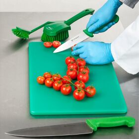 Cutting board, HACCP, color green, 450 x 300 x 13 mm (WxDxH)