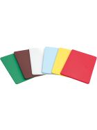 Cutting board, HACCP, color brown, 450 x 300 x 13 mm (WxDxH)