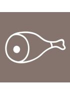 Cutting board, HACCP, color brown, 450 x 300 x 13 mm (WxDxH)
