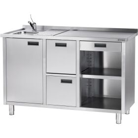 Work table for coffee machine, 1500 x 700 x 1000 mm (WxDxH)