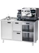Work table for coffee machine, 1500 x 700 x 1000 mm (WxDxH)