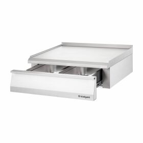 Neutral element as tableware series 700 ND, with drawer, 800 x 700 x 250 mm (WxTxH)
