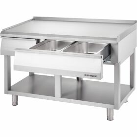 Neutral element as tableware series 700 ND, with drawer, 1200 x 700 x 250 mm (WxTxH)