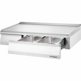 Neutral element as tableware series 700 ND, with drawer, 1200 x 700 x 250 mm (WxTxH)