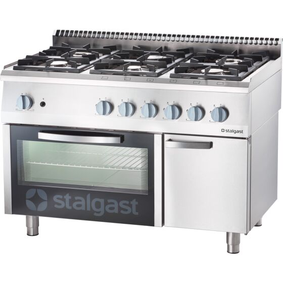 Gas hearth 6 burner with oven series 700 ND - G20, 6-burner (3.5 + 3x5 + 2x7)