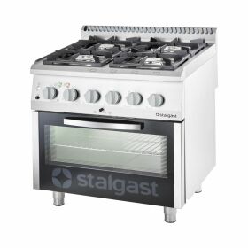 Gas hearth 4 burner with electric oven (GN 2/1) Series...