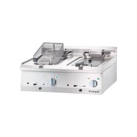 Elektro-Fritteuse als Tischgerät Serie 700 ND - Doppel-Fritteuse, 800 x 700 x 250 mm (BxTxH)