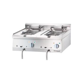 Electric fryer as tableware series 700 ND - double fryer, 800 x 700 x 250 mm (WxTxH)