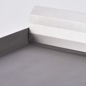 Elektro-Griddleplatte als Tischgerät, 800x700 mm, ½ glatte/½ gerillte Grillfläche, Serie 700 ND