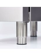 Gas-Griddleplatte als Tischgerät, Serie 700 ND - ½ glatt / ½ gerillt 800x700x250 mm