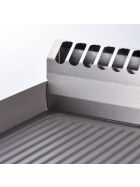 Gas-Griddleplatte als Tischgerät, Serie 700 ND - ½ glatt / ½ gerillt 800x700x250 mm