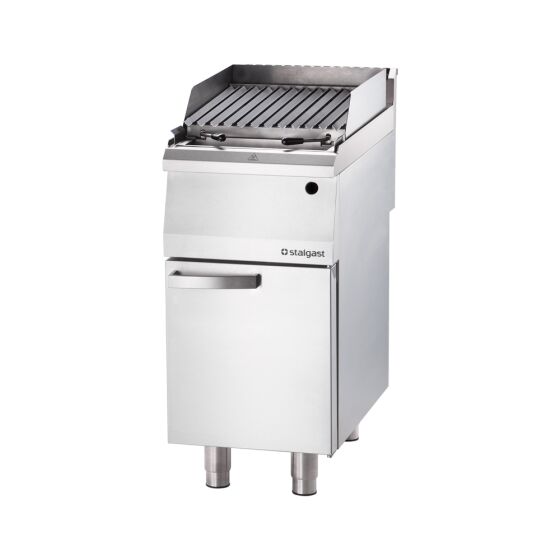 Gas lava stone grill as a stand, series 700 ND with V-rust, 400x700x850 mm