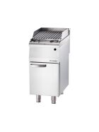 Gas lava stone grill as a stand, series 700 ND with V-rust, 400x700x850 mm