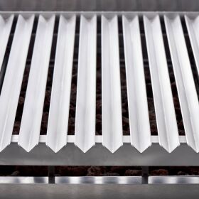 Gas lava stone grill as a stand, series 700 ND with V-rust, 800x700x850 mm