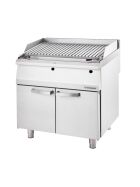 Gas lava stone grill as a stand, series 700 ND with V-rust, 800x700x850 mm