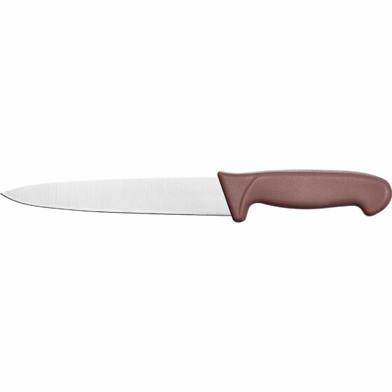 Kitchen knife Premium, HACCP, handle brown, stainless steel blade 18 cm
