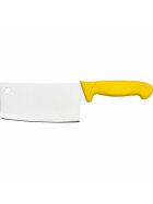 Cleaver Premium, HACCP, yellow handle, stainless steel blade 18 cm