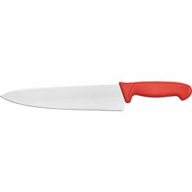 Chefs knife Premium, HACCP, red handle, stainless steel...