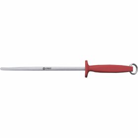 Premium sharpening steel, HACCP, red handle, stainless...