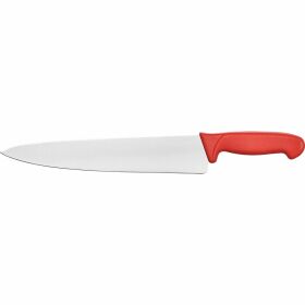 Chefs knife Premium, HACCP, red handle, stainless steel...