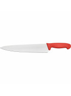 Chefs knife Premium, HACCP, red handle, stainless steel blade 25 cm