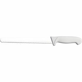 Bread knife Premium, HACCP, white handle, stainless steel...