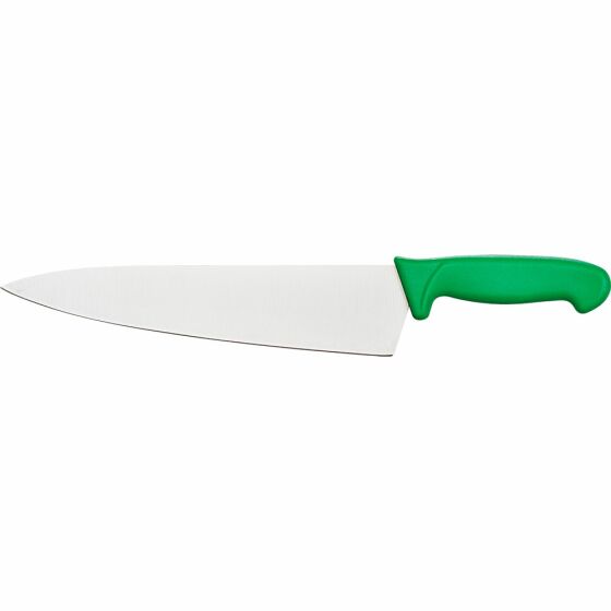 Chefs knife Premium, HACCP, green handle, stainless steel blade 26 cm
