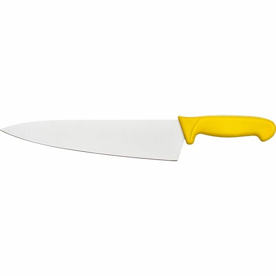 Chefs knife Premium, HACCP, yellow handle, stainless steel blade 26 cm