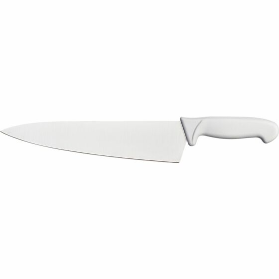 Chefs knife Premium, HACCP, white handle, stainless steel blade 26 cm