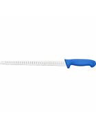 Chefs knife Premium HACCP, blue handle, stainless steel blade with serrated edge 31 cm