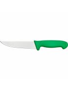 Kitchen knife Premium, HACCP, green handle, stainless steel blade 15 cm