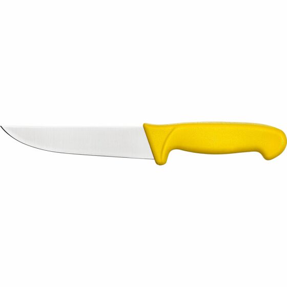 Kitchen knife Premium, HACCP, handle yellow, stainless steel blade 15 cm
