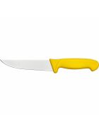 Kitchen knife Premium, HACCP, handle yellow, stainless steel blade 15 cm