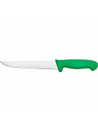 Kitchen knife Premium, HACCP, green handle, stainless steel blade 18 cm