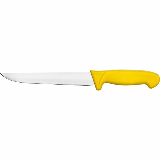 Kitchen knife Premium, HACCP, yellow handle, stainless steel blade 18 cm