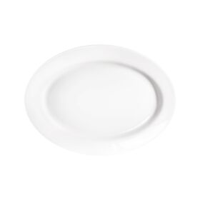 Serie Isabell Platte mit Fahne oval 350 x 250 mm
