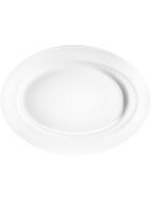 Serie Isabell Platte mit Fahne oval 450 x 330 mm