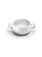Suppen-Obertasse, klein, reinweißes Hotelporzellan, Serie Isabell, 270 ml