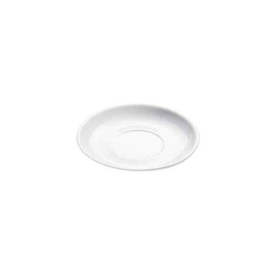 Untertasse für Cappuccino-Tasse PZ2323026, reinweißes Hotelporzellan, Serie Isabell, Ø 14,5 cm
