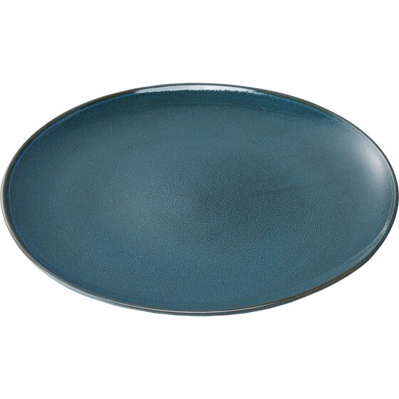 Plate flat Ø260 mm, color blue
