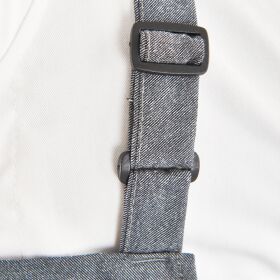 Bib apron, gray