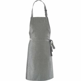 Bib apron, gray