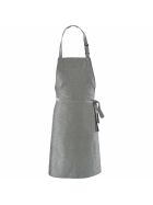 Bib apron, gray