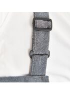Bib apron, gray