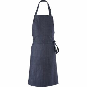 Bib apron, navy-blue