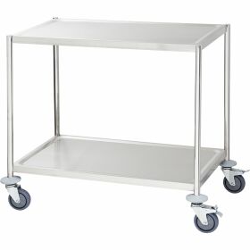 Serving trolley with two shelves of 800x500 mm each,...