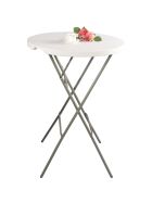 Stehtisch, klappbar, Ø 800 mm, H. 1100 mm – Abmessung zusammengeklappt: Ø 800 mm, H. 1100 mm