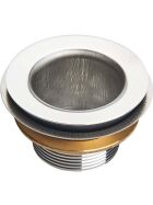 Drainage strainer for overflow pipe with strainer