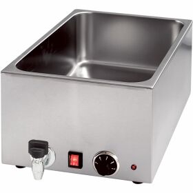 Bain-Marie with drain cock GN1 / 1 150 mm high
